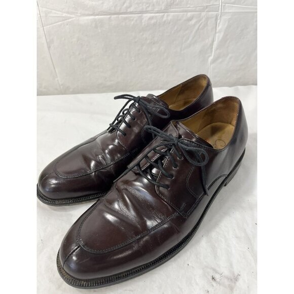 Cole Haan Men's NikeAir Split-Toe Derby Mahogany Leather Dress Shoes Size 11 M - Picture 2 of 15
